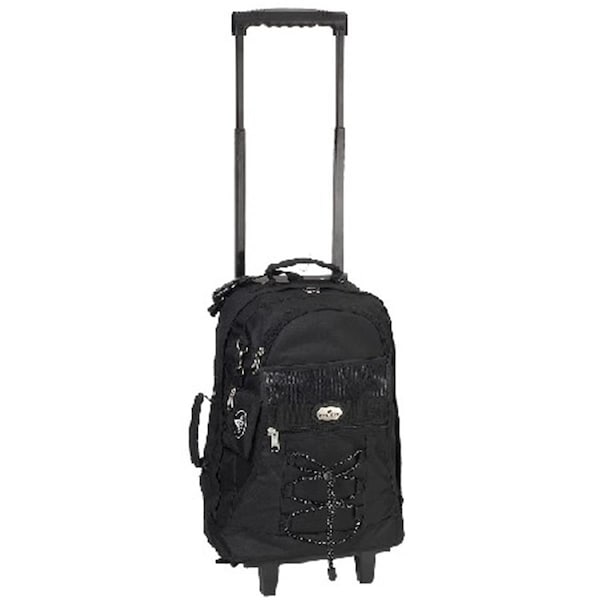 Everest Trading Everest 18 in. Telescoping Rolling Backpack 7045WH-BK - main